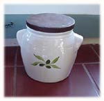 French butter pot, food storage jar