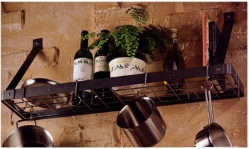 Bookshelf Pot Rack