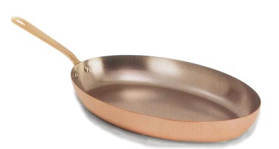 OVAL COPPER FRY PAN