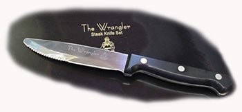 SET OF 4) MESSERMEISTER THE WRANGLER STEAK KNIVES